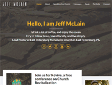 Tablet Screenshot of jeffmclain.com